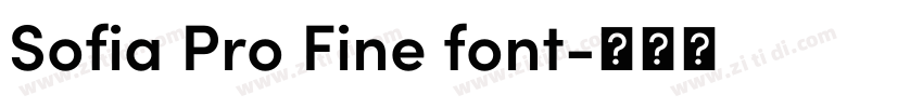 Sofia Pro Fine font字体转换
